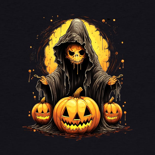 Eerie Halloween Ghoul Art by Captain Peter Designs
